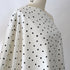Hokkoh Cotton - 'Neko' Polka Dot - White *Last Piece 3.5m